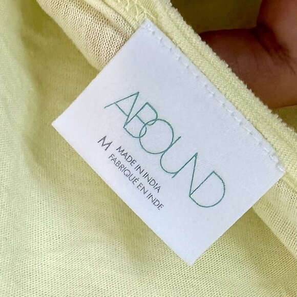 NWT Abound by Nordstrom Yellow Sleeveless V-Neck Babydoll Tank Top - Size: M - Picture 2 of 5